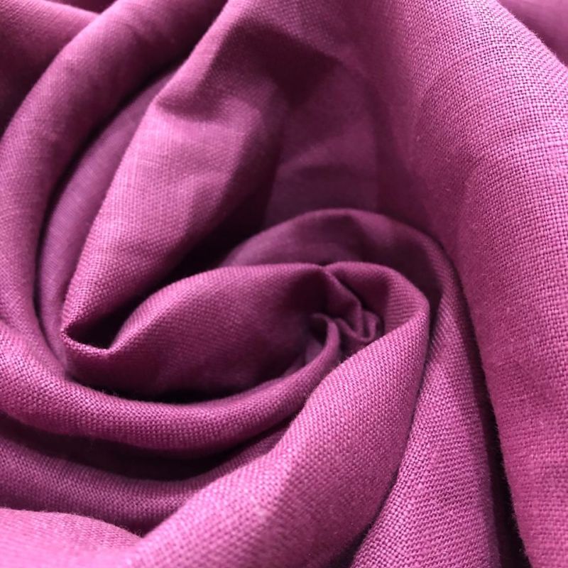 Tecido Linho Puro Liso Uva • Conexão Tecidos