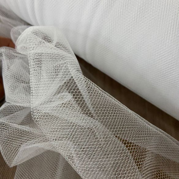 Tecido Tule Comum Branco • Conexão Tecidos