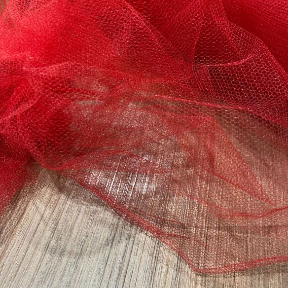 Tecido Tule Comum Vermelho • Conexão Tecidos