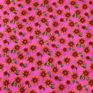 CHITA FLORAL GERBERA ROSA • Conexão Tecidos