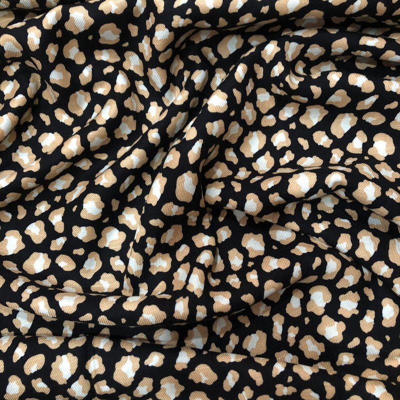 Tecido Viscose Animal Print Sarjada - Conexão Tecidos