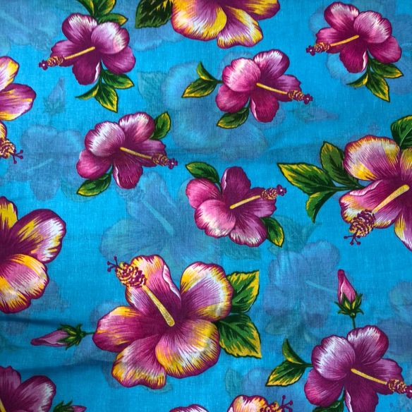 CHITA FLORAL HIBÍSCO • Conexão Tecidos