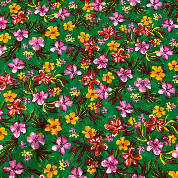 Tecido Chita Campo De Flores • Conexão Tecidos