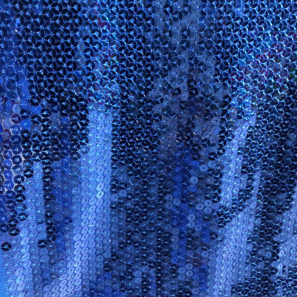 Tecido Paetê Azul Bic • Conexão Tecidos