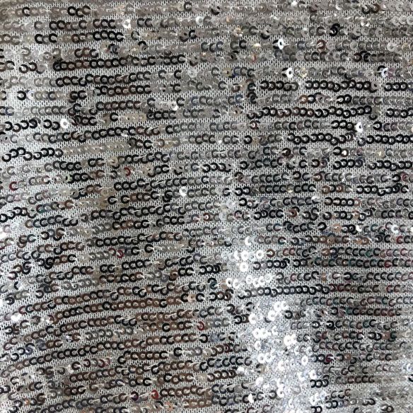 Tecido Paetê Prata • Conexão Tecidos