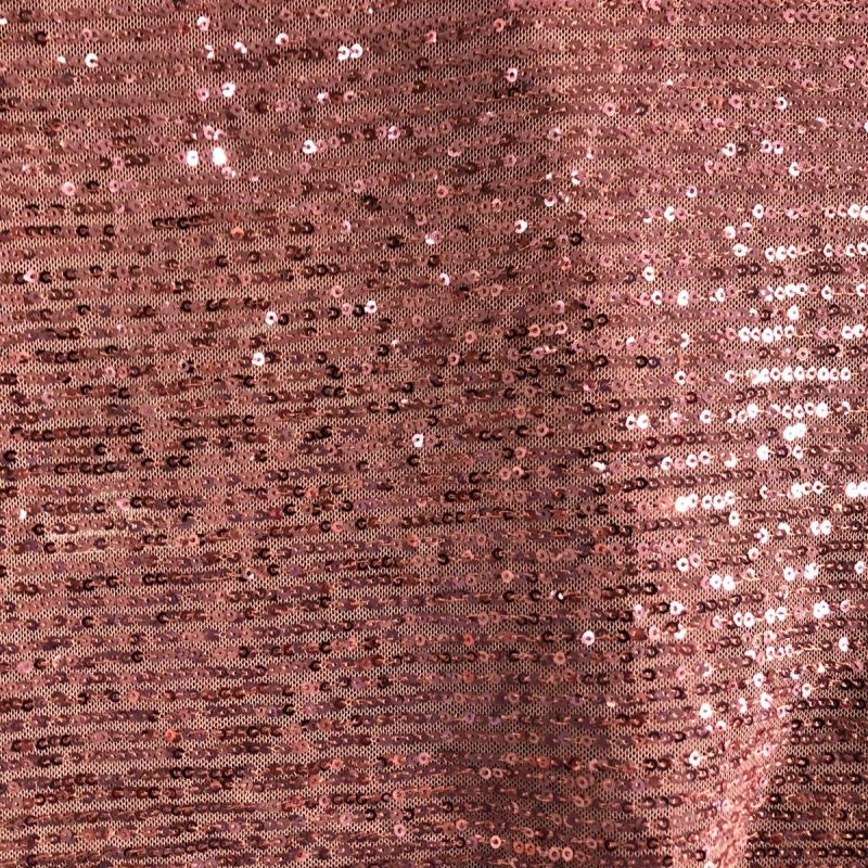 Tecido Paetê Aurora Rosé • Conexão Tecidos