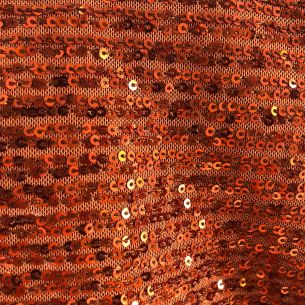 Tecido Paetê Laranja 2 • Conexão Tecidos