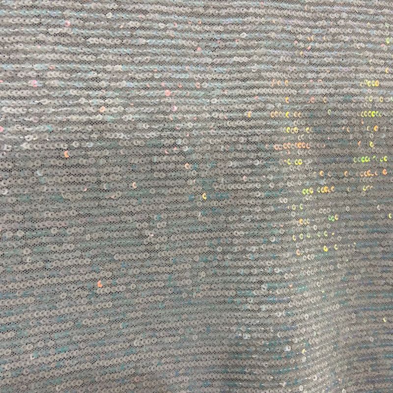 Tecido Paetê Branco Holográfico • Conexão Tecidos