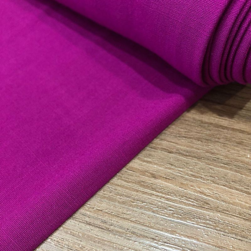 Tecido Viscolinho Liso Fúcsia • Conexão Tecidos