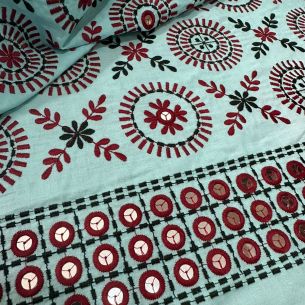 LESE DE ALGODÃO BICOLOR BARRADO • Conexão Tecidos 2