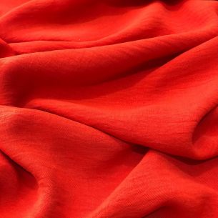 Tecido Crepe Duna (Air Flow) Laranja • Conexão Tecidos