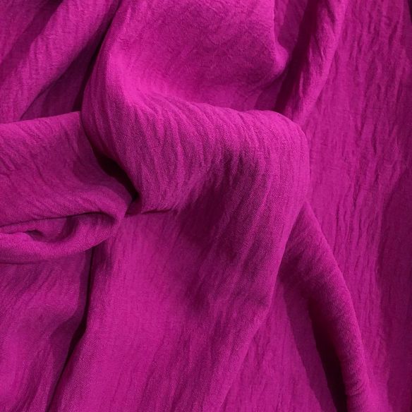 Tecido Crepe Duna (Air Flow) Fucsia • Conexão Tecidos