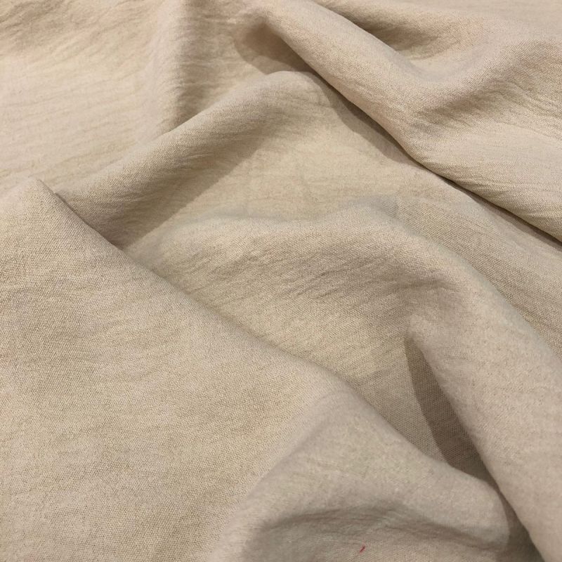 Tecido Crepe Duna (Air Flow) Areia • Conexão Tecidos