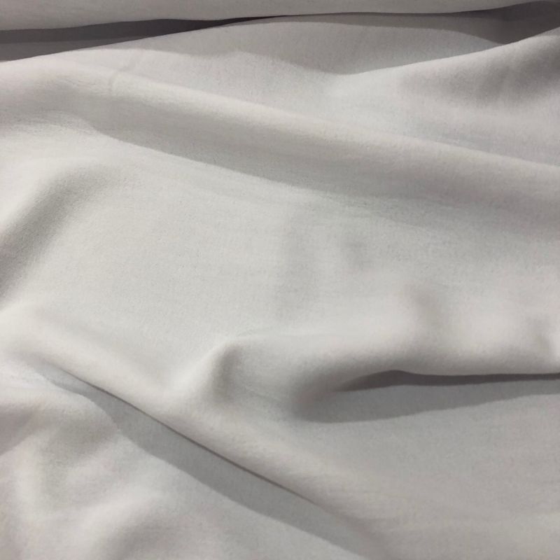 Tecido Crepe Duna (Air Flow) Branco • Conexão Tecidos