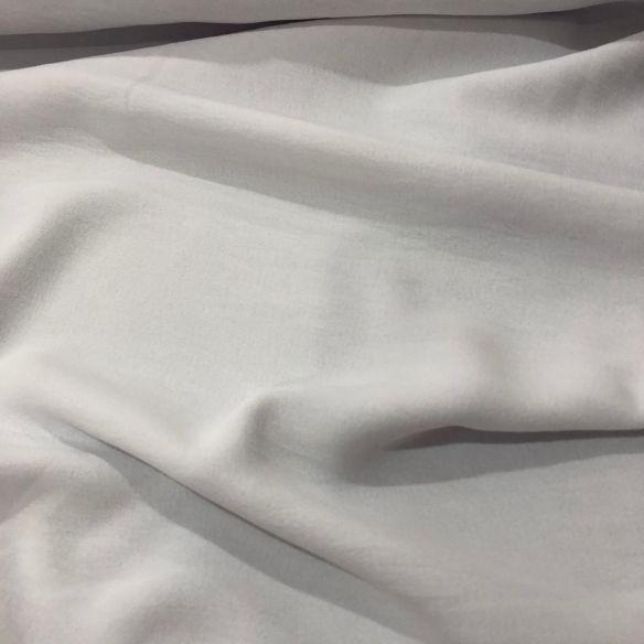 Tecido Crepe Duna (Air Flow) Branco • Conexão Tecidos