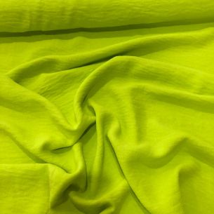 Tecido Crepe Duna (Air Flow) Verde Neon • Conexão Tecidos