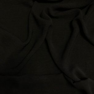 Tecido Crepe Duna (Air Flow) Preto • Conexão Tecidos