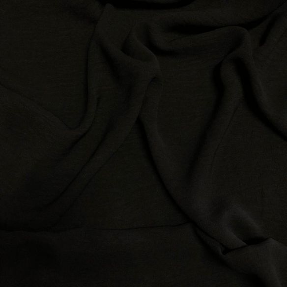 Tecido Crepe Duna (Air Flow) Preto • Conexão Tecidos