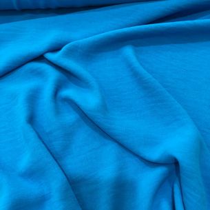 CREPE DUNA (AIR FLOW) AZUL CAPRI • Conexão Tecidos