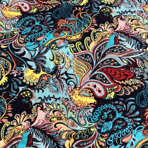 Tecido Viscose Arabesco Colors • Conexão Tecidos