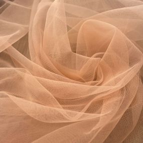 Tecido Tule Ilusion Pêssego • Conexão Tecidos