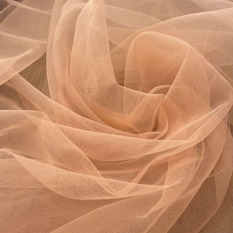 Tecido Tule Ilusion Pêssego • Conexão Tecidos