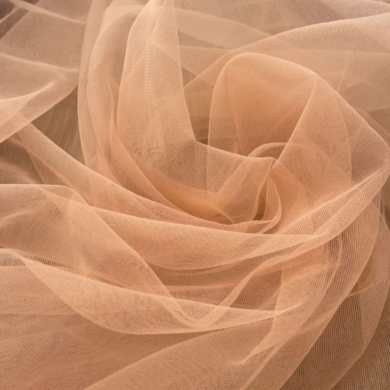 Tecido Tule Ilusione Pêssego • Conexão Tecidos