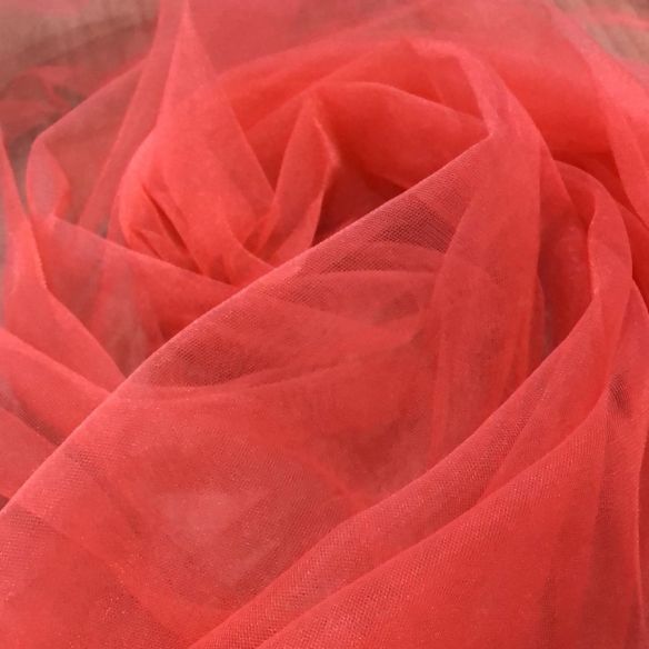 TULE ILUSIONE CORAL • Conexão Tecidos