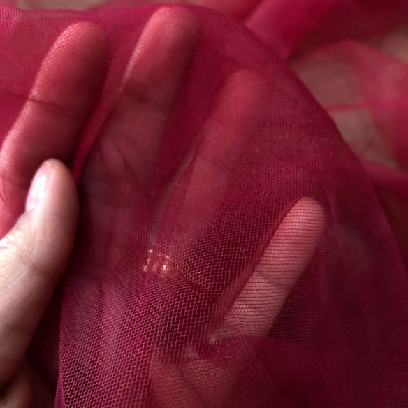 Tecido Tule Ilusion Marsala • Conexão Tecidos