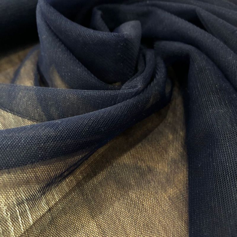 Tecido Tule Ilusion Azul Marinho • Conexão Tecidos