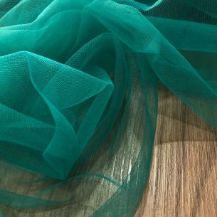 TULE ILUSION VERDE ÁGUA MARINHA • Conexão Tecidos