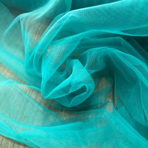 TULE ILUSION VERDE TURQUESA • Conexão Tecidos