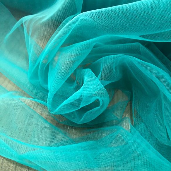 Tecido Tule Ilusion Verde Turquesa • Conexão Tecidos