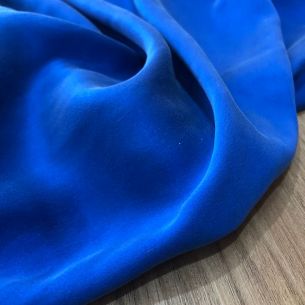 TECIDO CETIM DE SEDA ESTONADO AZUL ROYAL • Conexão Tecidos
