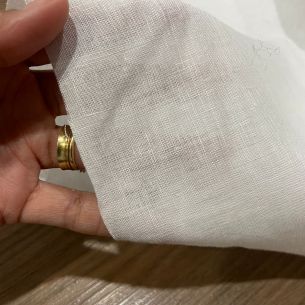 TECIDO CAMBRAIA DE LINHO PURO BRANCO • Conexão Tecidos 2