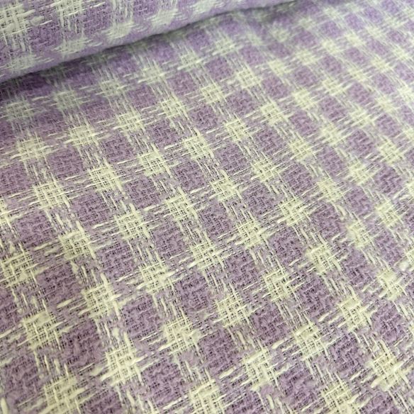 TECIDO TWEED CHANELL LILÁS • Conexão Tecidos