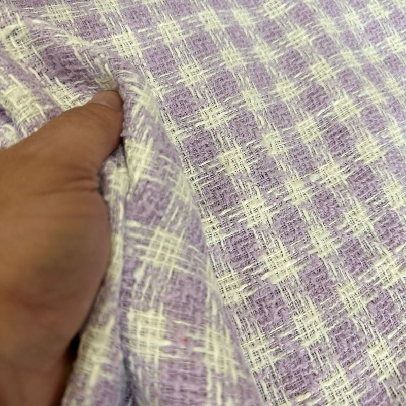 TECIDO TWEED CHANELL LILÁS • Conexão Tecidos