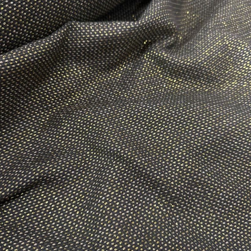 Tecido Tweed Metalic Cinza Chumbo • Conexão Tecidos