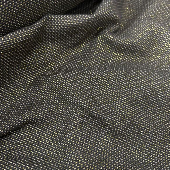 Tecido Tweed Metalic Cinza Chumbo • Conexão Tecidos