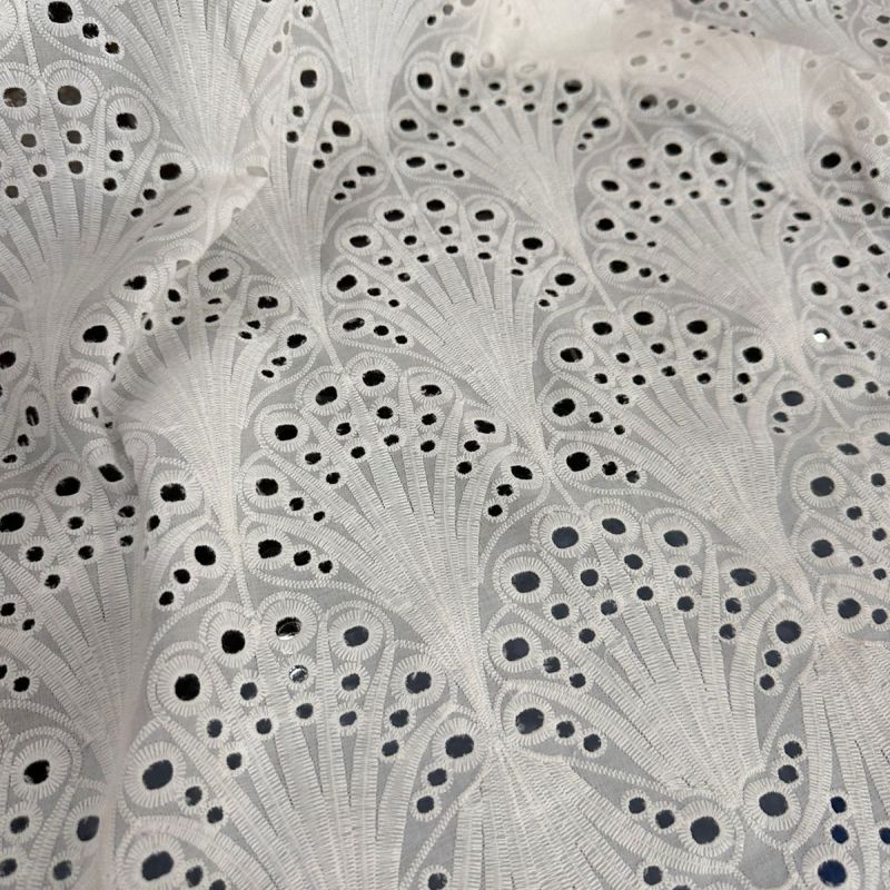 Tecido Lese Off White Arabesco • Conexão Tecidos