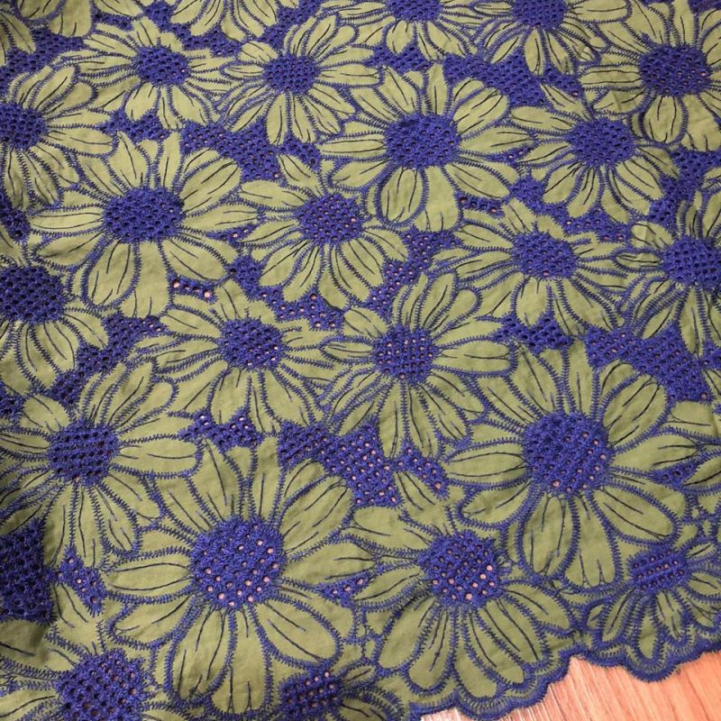 Tecido Lese Verde E Azul • Conexão Tecidos