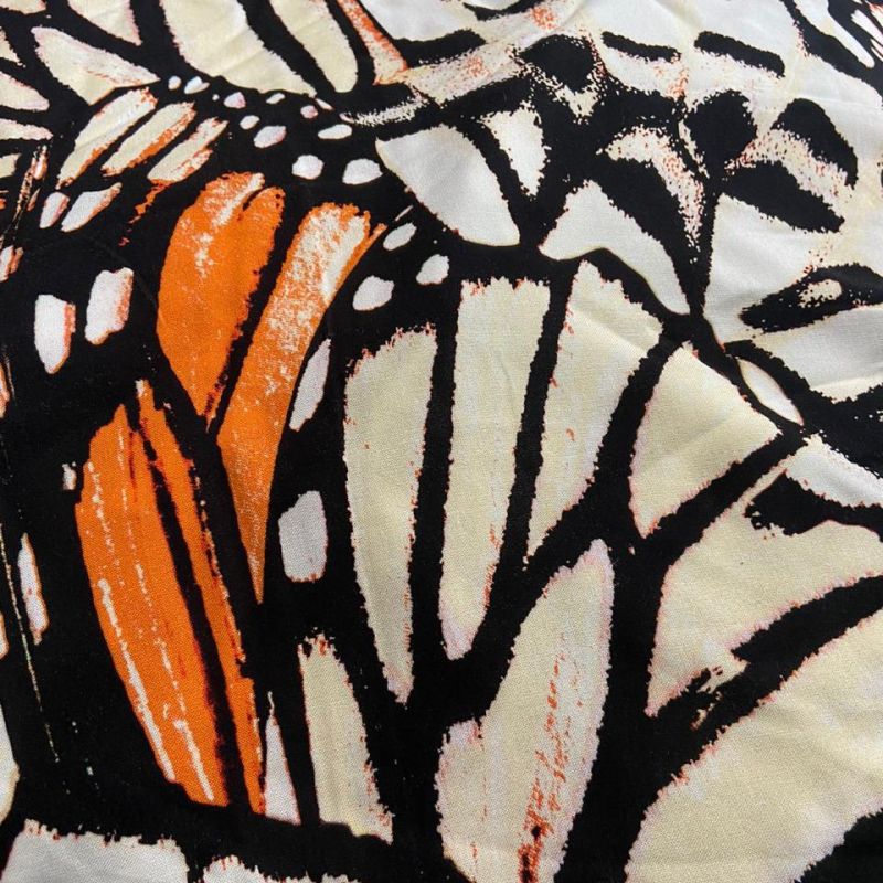 Tecido Viscose Borboletas • Conexão Tecidos