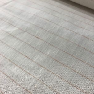 TECIDO LINHO PURO LISTRAS ROSE FLAVIA • Conexão Tecidos 2