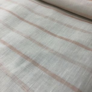 TECIDO LINHO PURO LISTRAS ROSE ANA • Conexão Tecidos 2