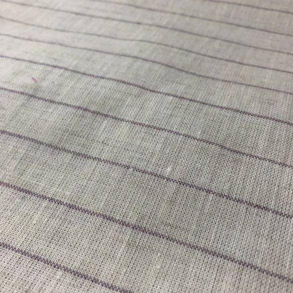 TECIDO LINHO PURO LISTRAS LILAS ANGELA • Conexão Tecidos