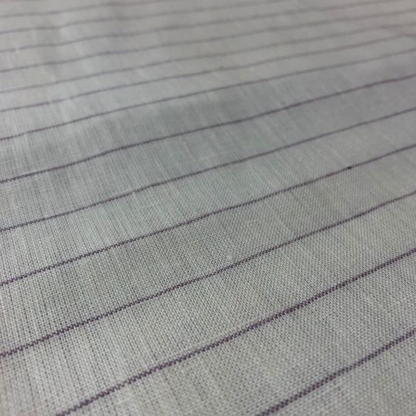 TECIDO LINHO PURO LISTRAS LILAS CARLA • Conexão Tecidos