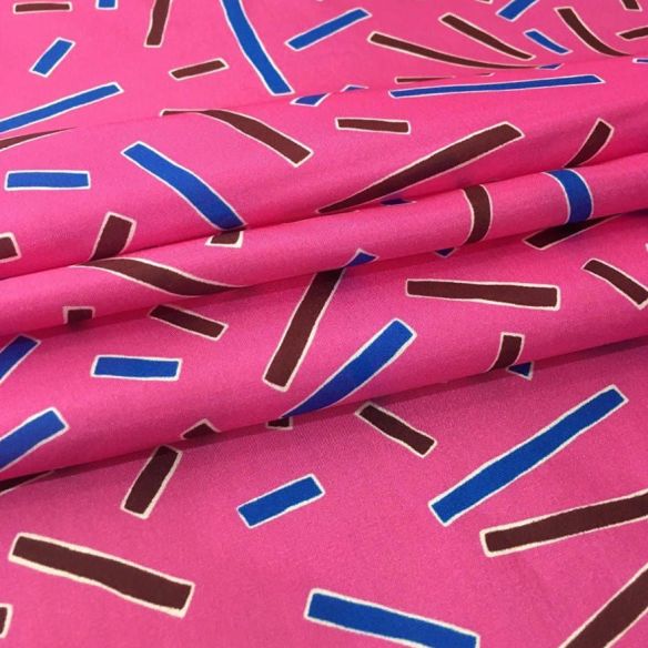 Tecido Palha De Seda Estampada Italiana • Conexão Tecidos