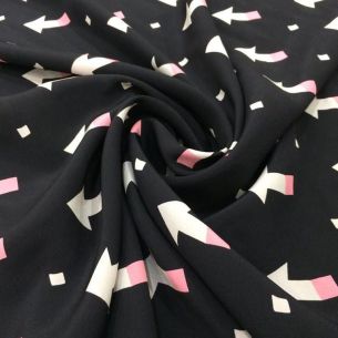 Tecido Crepe De Chine Italiano Floral • Conexão Tecidos 2