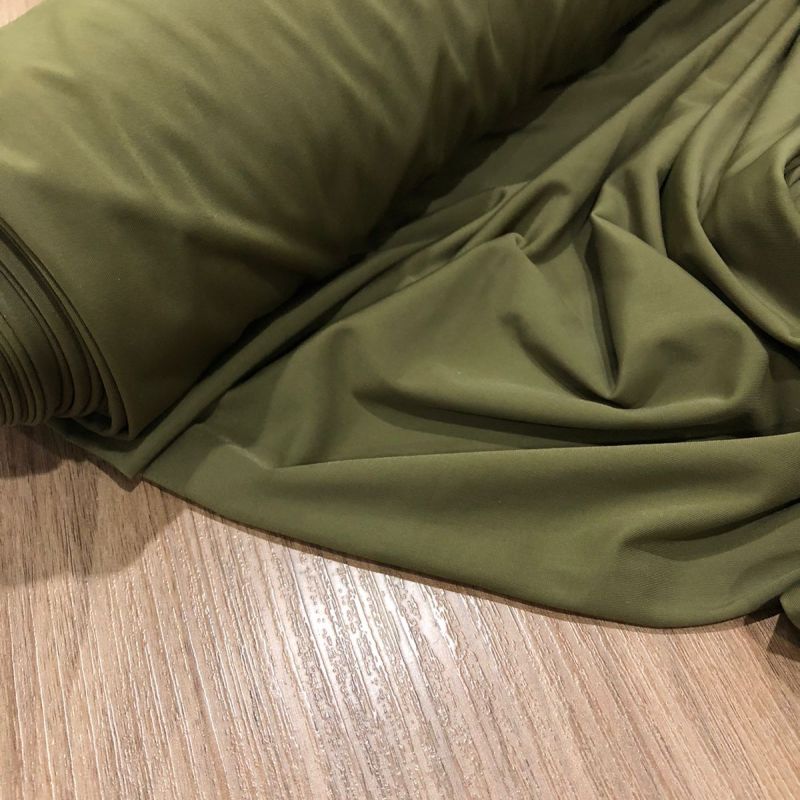 Tecido Malha Fluity Verde Musgo • Conexão Tecidos