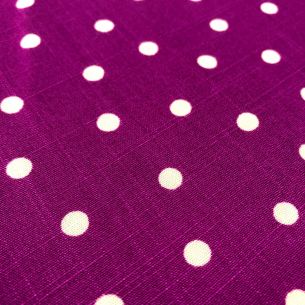 Tecido Viscolinho Estampado Poá Fúcsia • Conexão Tecidos 2